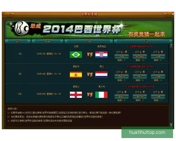 世界杯竞猜投注玩法解析 精准预测助你赢得丰厚奖金